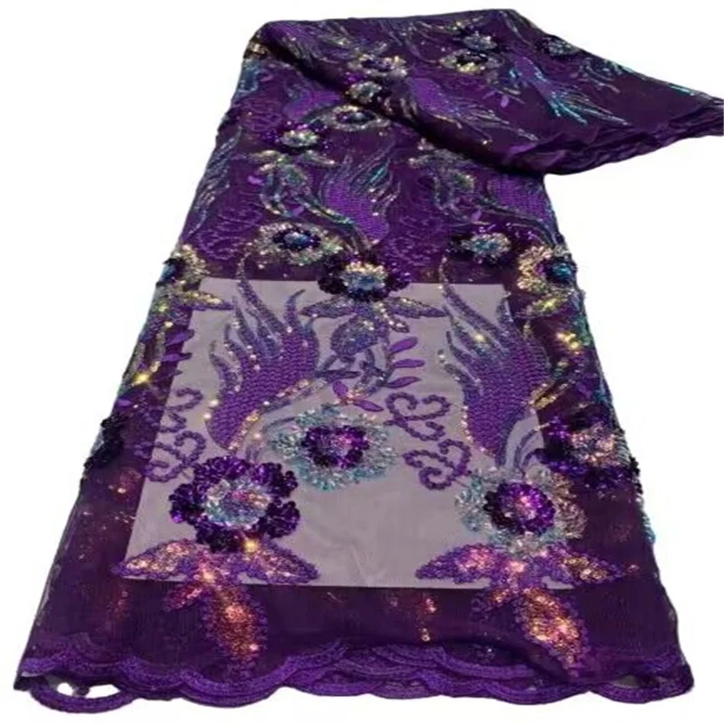 Темно-фиолетовая кружевная ткань с блестками 5 ярдов 2023 модная Высококачественная нигерийская французская бархатная кружевная ткань для шитья платьев
Темно-фиолетовая кружевная ткань с блестками 5 ярдов 2023 модная Высококачественная нигерийская французская бархатная кружевная ткань для шитья платьев