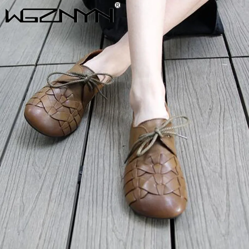 2022 New Fashion Handmade Flats Retro Shoes Women Flats Non-slip Flats Casual Lace Up Comfortbal Flat Heel Shoes Size 35-40
2022 New Fashion Handmade Flats Retro Shoes Women Flats Non-slip Flats Casual Lace Up Comfortbal Flat Heel Shoes Size 35-40