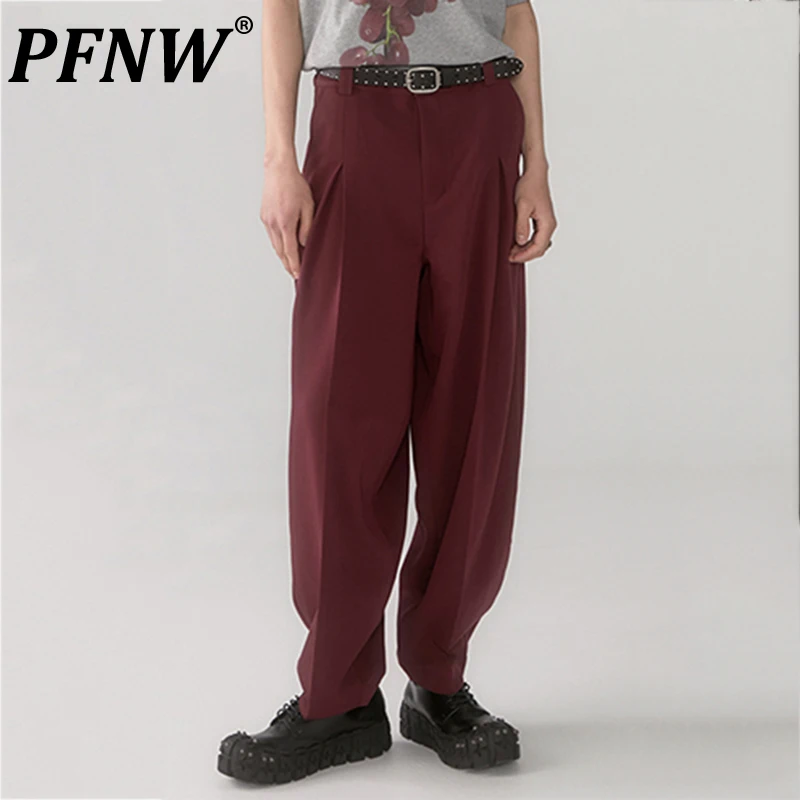 PFNW Spring Summer New Men's Wide Leg Suit Pants Baggy Vintage Pleated Casual Solid Color Straight Breathable Leggings 28A1963
PFNW Spring Summer New Men's Wide Leg Suit Pants Baggy Vintage Pleated Casual Solid Color Straight Breathable Leggings 28A1963
