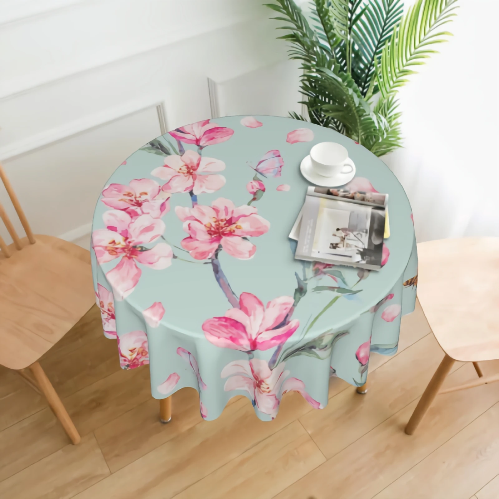 Pink Floral Blossom Table Cloth Wrinkle Free Decorative Tablecloths Cover for Parties Wedding Tabletop Decoration-60 inch
Pink Floral Blossom Table Cloth Wrinkle Free Decorative Tablecloths Cover for Parties Wedding Tabletop Decoration-60 inch