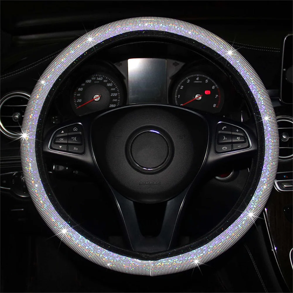 3pcs Car Interior White For 37-38cm Steering Wheel Cover Glitter Bling Handbrake Cover Gear Cover
3pcs Car Interior White For 37-38cm Steering Wheel Cover Glitter Bling Handbrake Cover Gear Cover