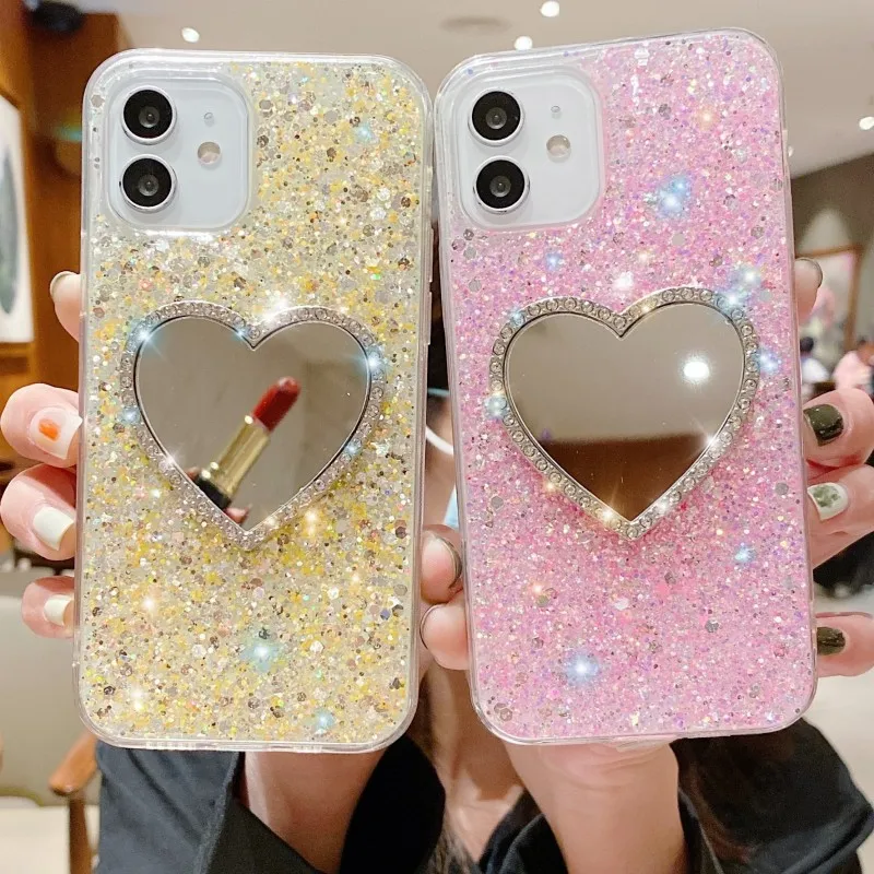 Mirror Heart Case for OPPO Find X3 Lite Neo Reno 5 6 Realme 8 Pro 8i 7 C21 C20 C11 GT A74 A94 A95 Diamond Glitter Soft TPU Cover
Mirror Heart Case for OPPO Find X3 Lite Neo Reno 5 6 Realme 8 Pro 8i 7 C21 C20 C11 GT A74 A94 A95 Diamond Glitter Soft TPU Cover