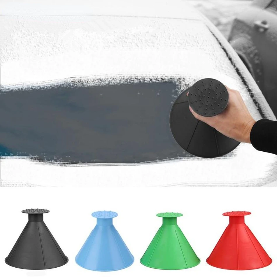 

Auto Ice Scrape Funnel Car Window Glass Cleaning Tool Windshield Snow Remove Shovel Cleaning Brush home Windows Glass Clean Tool