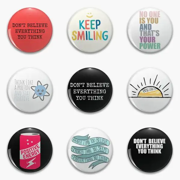 Think Positive Dont Believe Everything You Keep Smiling Happy No Soft Button Pin Customizable Cute Women Hat Clothes Creative
Think Positive Dont Believe Everything You Keep Smiling Happy No Soft Button Pin Customizable Cute Women Hat Clothes Creative