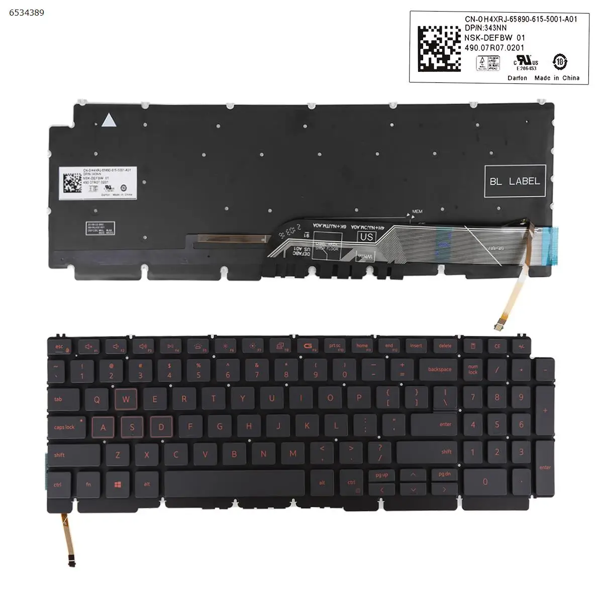 Клавиатура для ноутбуков DELL G17 G15 5510 5511 5515 с черной подсветкой и красной печатью
Клавиатура для ноутбуков DELL G17 G15 5510 5511 5515 с черной подсветкой и красной печатью