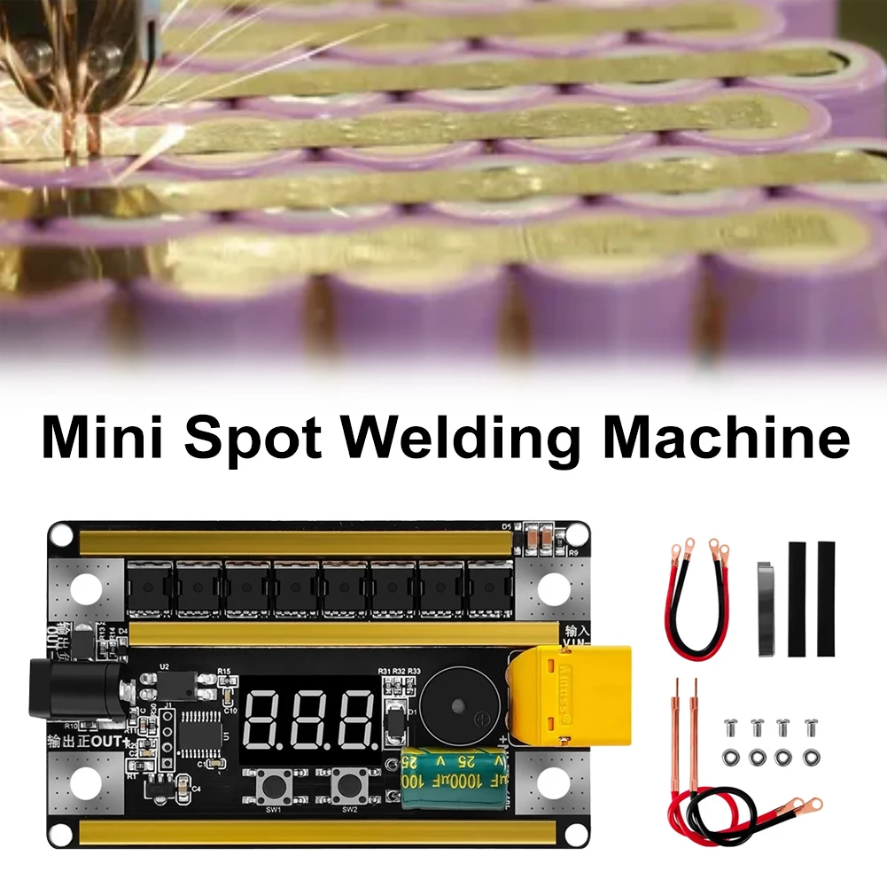 Mini Spot Welding Machine Control Board DIY Spots Welder Set For 0.1-0.2mm Nickel 18650 Lithium Battery LED Digital Voltmeter
Mini Spot Welding Machine Control Board DIY Spots Welder Set For 0.1-0.2mm Nickel 18650 Lithium Battery LED Digital Voltmeter