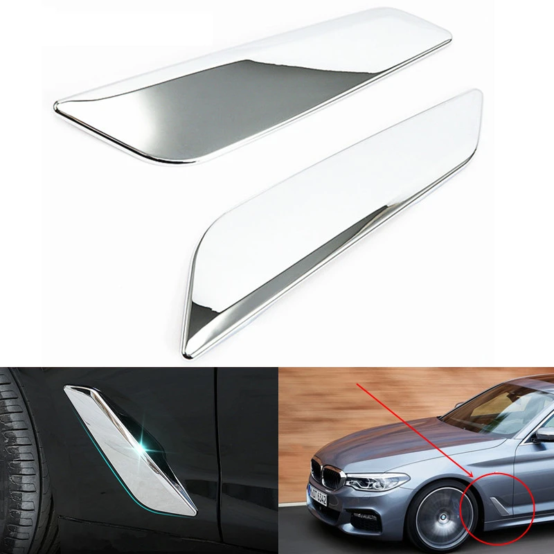 2PCS Chromed Fender Wind Port Cover Trim for BMW G30 G38 New 5 series 2017 2018 Out Side Vent Air Flow Outlet Sticker Decoration
2PCS Chromed Fender Wind Port Cover Trim for BMW G30 G38 New 5 series 2017 2018 Out Side Vent Air Flow Outlet Sticker Decoration