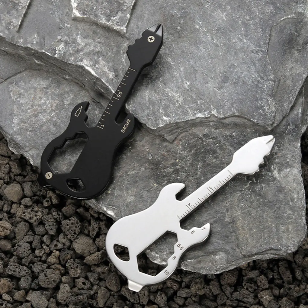 Card Guitar Shaped Tool Handle Opener Wrench Tightening Measuring Repair Gadget Camping Climbing Survival Pocket
Card Guitar Shaped Tool Handle Opener Wrench Tightening Measuring Repair Gadget Camping Climbing Survival Pocket