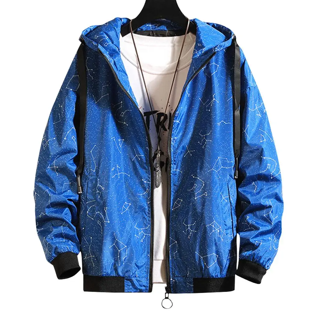 Nylon Waterproof Windbreaker Coat Print Fashion Male Long-Sleeves Spring Autumn Men Korean Style Zipper Coats Daily Jacket
Nylon Waterproof Windbreaker Coat Print Fashion Male Long-Sleeves Spring Autumn Men Korean Style Zipper Coats Daily Jacket