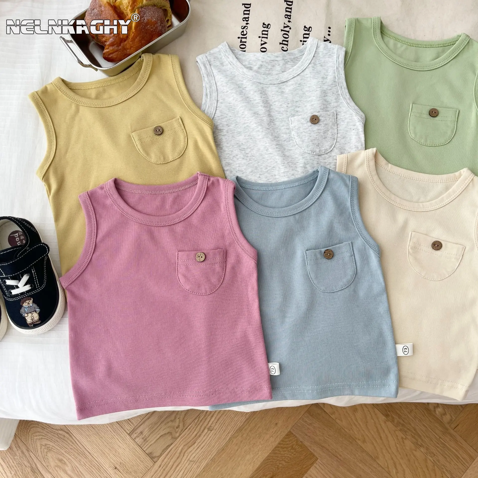 Stay Cool Chic with Our 2023 Summer Sleeveless Tops for Infant Children! Made 95% Cotton Solid Colors Boys Girls 3M-5Y
Stay Cool Chic with Our 2023 Summer Sleeveless Tops for Infant Children! Made 95% Cotton Solid Colors Boys Girls 3M-5Y