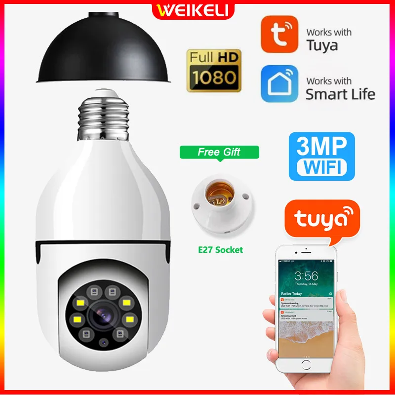 E27 Tuya Bulb Camera Smart Home Indoor WiFi Wireless CCTV Camera 200W Automatic Tracking Home Security Baby Pet Monitor
E27 Tuya Bulb Camera Smart Home Indoor WiFi Wireless CCTV Camera 200W Automatic Tracking Home Security Baby Pet Monitor