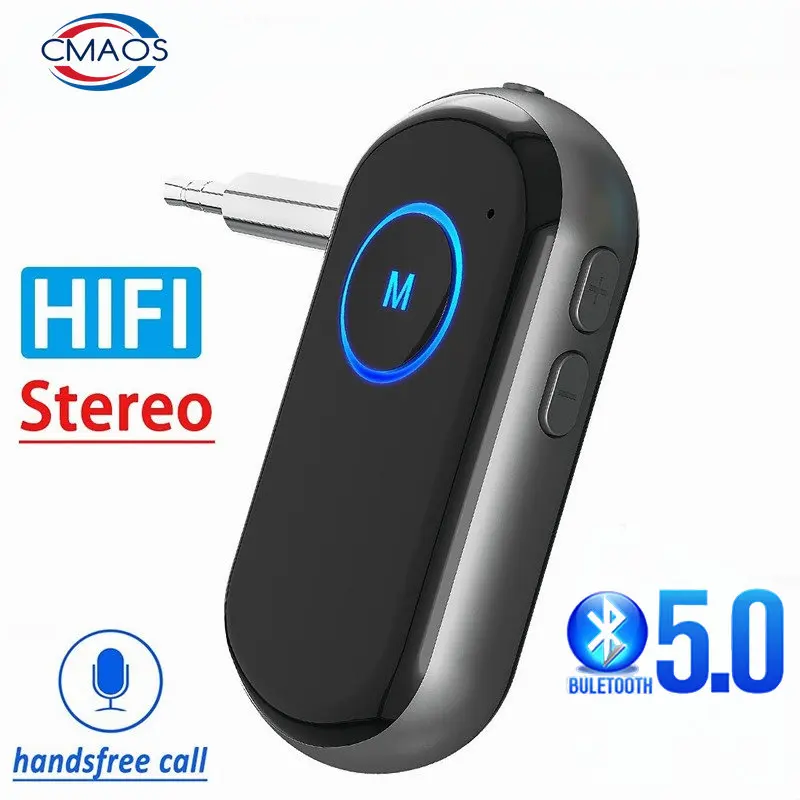 CMAOS Bluetooth Receiver 5.0 aptX LL 3.5mm AUX Jack Audio Wireless Adapter for Car PC Headphones Mic 3.5 Bluetooth 5.0 Receptor 
CMAOS Bluetooth Receiver 5.0 aptX LL 3.5mm AUX Jack Audio Wireless Adapter for Car PC Headphones Mic 3.5 Bluetooth 5.0 Receptor