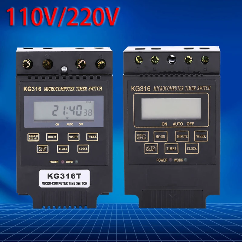 AC 220V Timer Controller Switch Automatic On/Off Electronic Timing 168 Hours Socket Appliance Light Power Plug Outlet Kitchen
AC 220V Timer Controller Switch Automatic On/Off Electronic Timing 168 Hours Socket Appliance Light Power Plug Outlet Kitchen