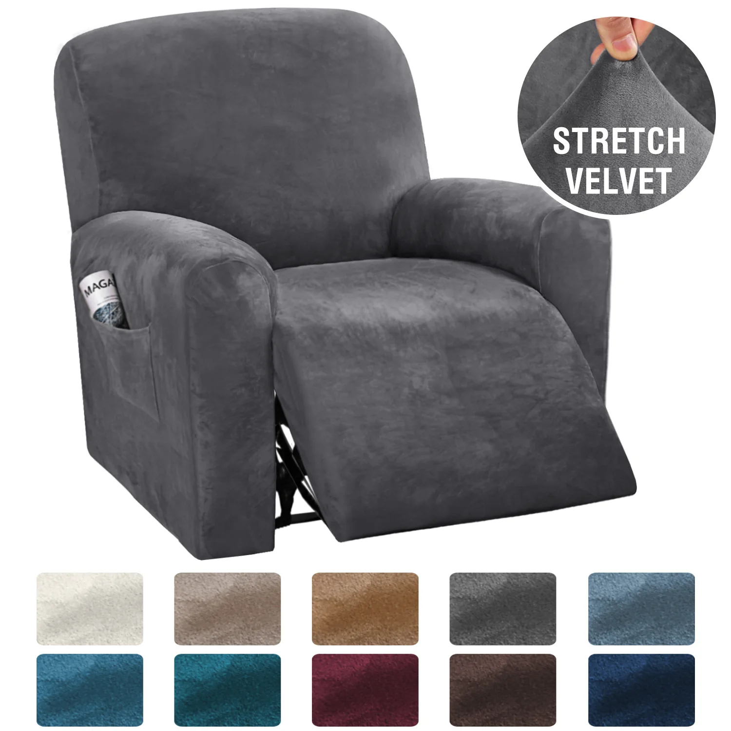 Split Velvet Recliner Chair Covers Armchair Slipcover Washable Furniture Protectors Non-slip Thickened Super Soft Cover 1/4Piece
Split Velvet Recliner Chair Covers Armchair Slipcover Washable Furniture Protectors Non-slip Thickened Super Soft Cover 1/4Piece