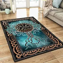 Nordic Vikings Tree of Life Norse Carpet for Living Room Home Decorations Sofa Table Large Area Rugs for Bedroom Floor Mat Tapis