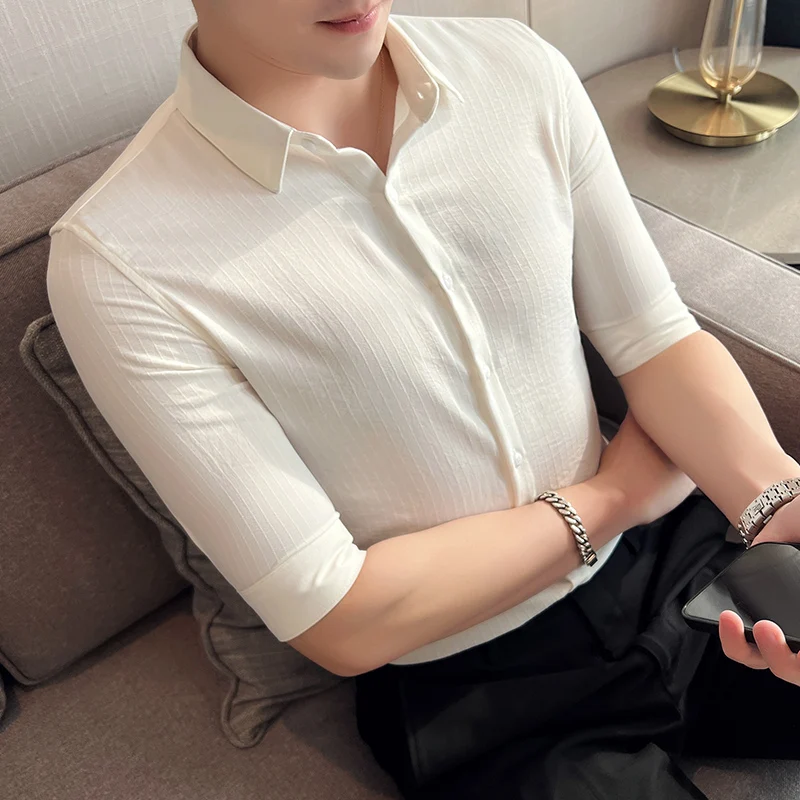 2022 Luxury Long Sleeve Mens Baroque Shirts Dress Autumn Party Prom Wear Slim Fit Male Brand Clothing Stripe Casual Shirt Men
2022 Luxury Long Sleeve Mens Baroque Shirts Dress Autumn Party Prom Wear Slim Fit Male Brand Clothing Stripe Casual Shirt Men