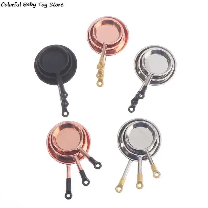3Pcs 1/12 Dollhouse Miniature Accessories Mini Metal Saucepan Simulation Furniture Kitchen Pan Model Toys for Doll House Decor
3Pcs 1/12 Dollhouse Miniature Accessories Mini Metal Saucepan Simulation Furniture Kitchen Pan Model Toys for Doll House Decor