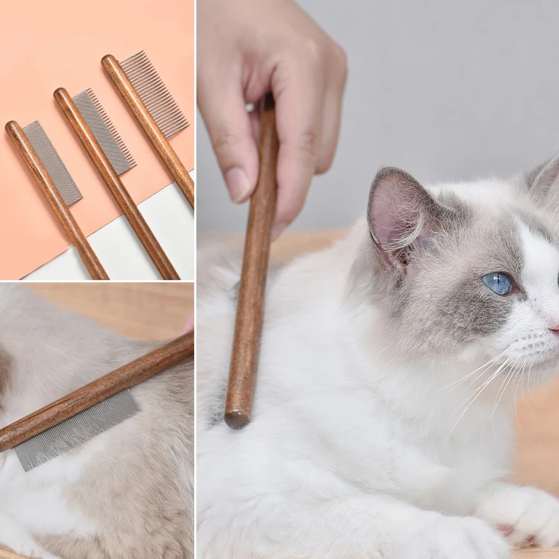 Pet Close-tooth Comb Hair Removal Tool Stainless Steel Gently Removes Knotted Hair Comfortable Practical Pet Supplies
Pet Close-tooth Comb Hair Removal Tool Stainless Steel Gently Removes Knotted Hair Comfortable Practical Pet Supplies