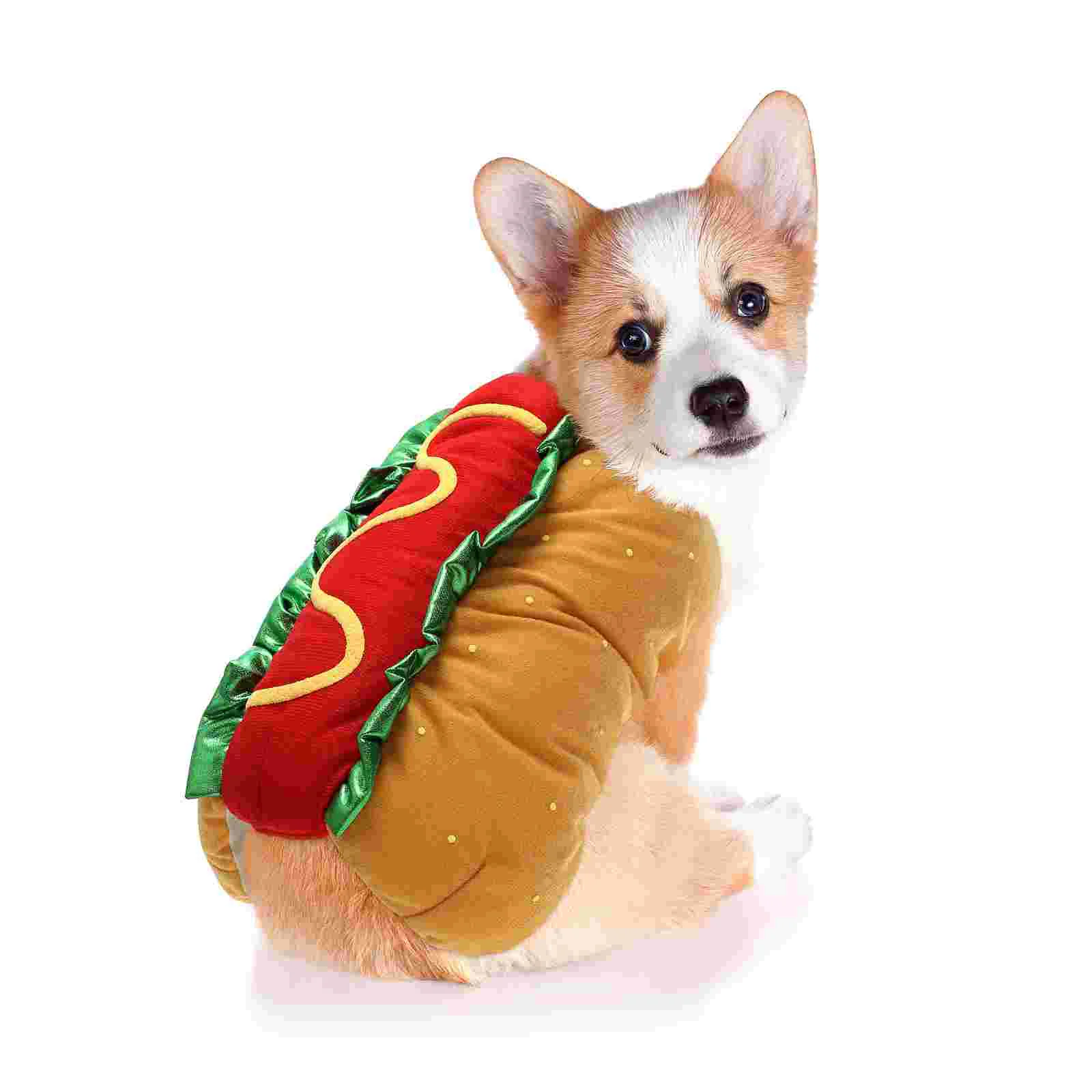1pc Funny Pet Costume Hot Dog Apparel Christmas Cosplay Pet Hot Dog Costume (Size XS)
1pc Funny Pet Costume Hot Dog Apparel Christmas Cosplay Pet Hot Dog Costume (Size XS)