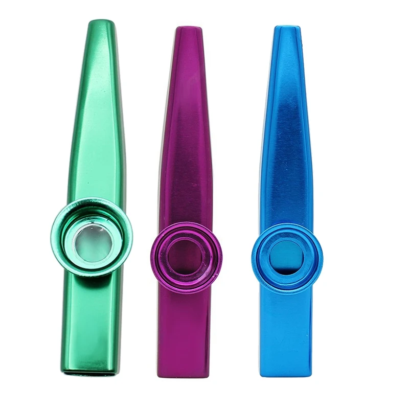 Kazoo Aluminum Alloy Metal With 5 Pcs Gifts Flute Diaphragm For Children Music-Lovers, Green & Purple & Blue(3Set)
Kazoo Aluminum Alloy Metal With 5 Pcs Gifts Flute Diaphragm For Children Music-Lovers, Green & Purple & Blue(3Set)