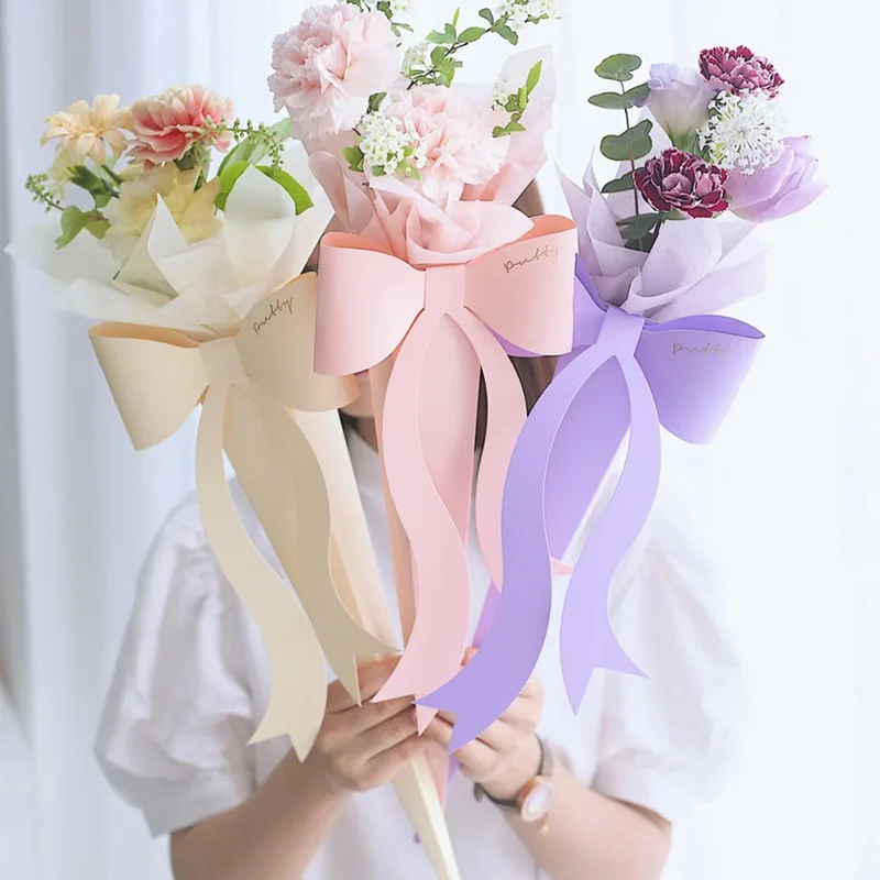 5Pcs Bowknot Flower Packaging Box Portable Rose Flower Box Paper Bag Single Bouquet Box Valentine's Day Birthday Party Gift
5Pcs Bowknot Flower Packaging Box Portable Rose Flower Box Paper Bag Single Bouquet Box Valentine's Day Birthday Party Gift