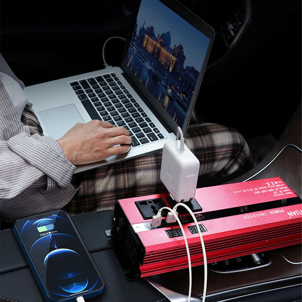 Инвертор для автомобиля, инвертор для инвертора со светодиодный ным дисплеем, 3 универсальных разъема для автомобиля, 12 В, 24 В переменного то...
Инвертор для автомобиля, инвертор для инвертора со светодиодный ным дисплеем, 3 универсальных разъема для автомобиля, 12 В, 24 В переменного то...