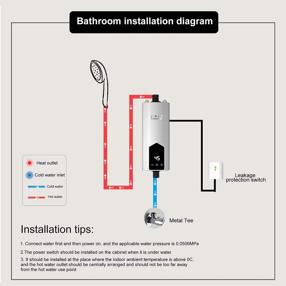 Hot-Water Heater LCD Digital Display 5500W Wall Mounted Hot Water Warmer Dry Burn Protection IPX4 Waterproof for Washing Clothes
Hot-Water Heater LCD Digital Display 5500W Wall Mounted Hot Water Warmer Dry Burn Protection IPX4 Waterproof for Washing Clothes