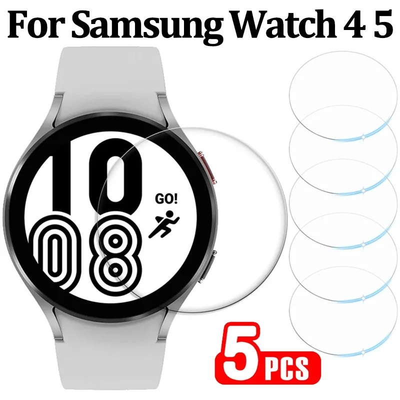 

for Samsung Galaxy Watch 5 40mm 44mm / watch5 pro 45mm Tempered Glass Screen Protector For Sansung Watch 4 Classic 42mm 46mm