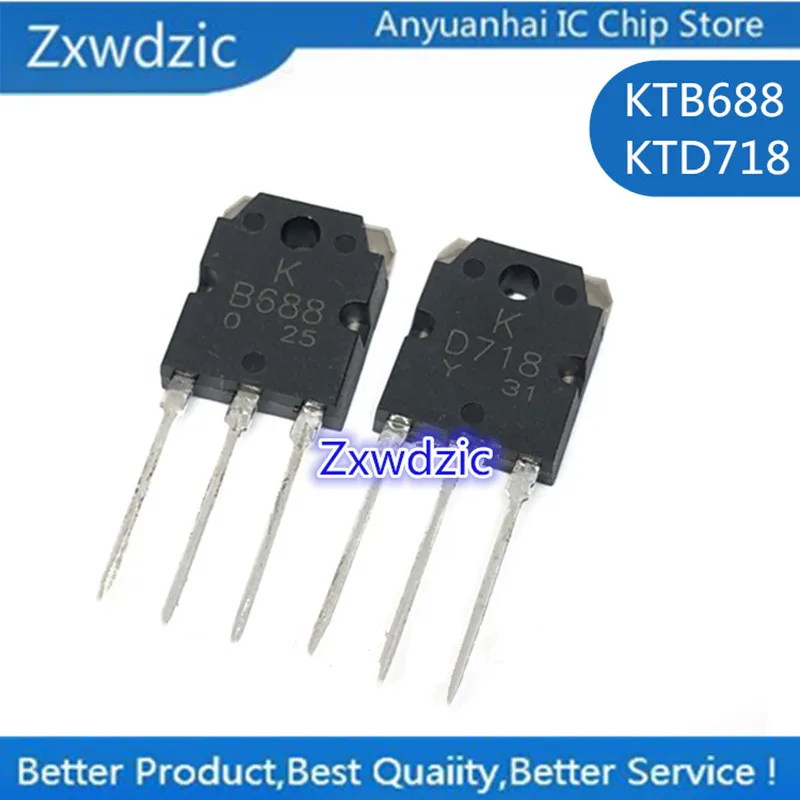 10pair New Original KTB688 KTD718 B688 2SB688 2SD718 Audio Power Amplifier Paired Tube
10pair New Original KTB688 KTD718 B688 2SB688 2SD718 Audio Power Amplifier Paired Tube