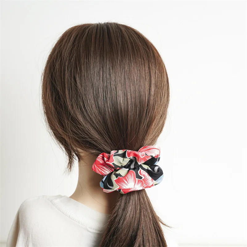 Floral Print Scrunchies Deep Color Hair Ring Women Ponytail Holder Hair Tie Elastic Hair Band Soft Headwear Hair Accessories
Floral Print Scrunchies Deep Color Hair Ring Women Ponytail Holder Hair Tie Elastic Hair Band Soft Headwear Hair Accessories