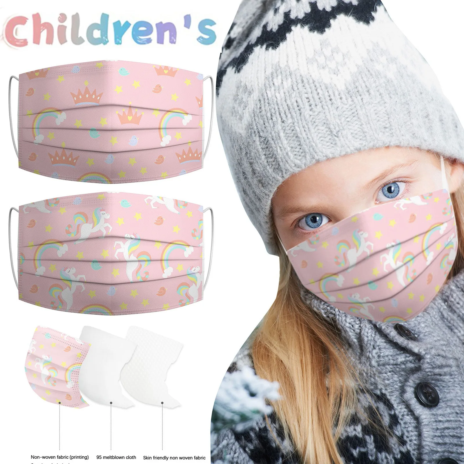Kids Face Mask Cute Pattern Face Masks Disposable Face Masks For Child 3ply Halloween Cosplay Маска Masque Enfant Navidad
Kids Face Mask Cute Pattern Face Masks Disposable Face Masks For Child 3ply Halloween Cosplay Маска Masque Enfant Navidad