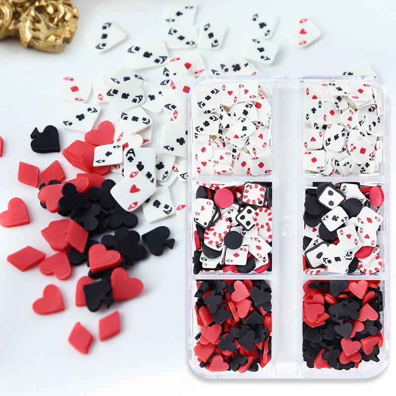 Playing Cards Nail Accessories DIY Charms Spades A Poker Polymer Clay Slices Nails Art Decoration Manicure Material Slime Flakes
Playing Cards Nail Accessories DIY Charms Spades A Poker Polymer Clay Slices Nails Art Decoration Manicure Material Slime Flakes