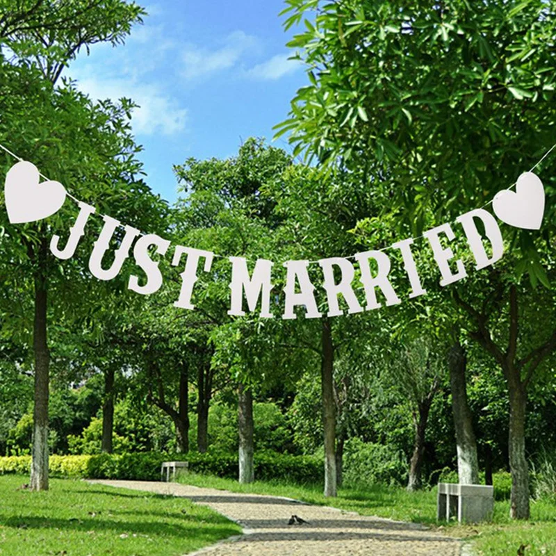 Just Married White Banner Rustic Garland Wedding Table Decoration Vintage Party Events Supplies Mr Mrs Car Wedding Decor
Just Married White Banner Rustic Garland Wedding Table Decoration Vintage Party Events Supplies Mr Mrs Car Wedding Decor