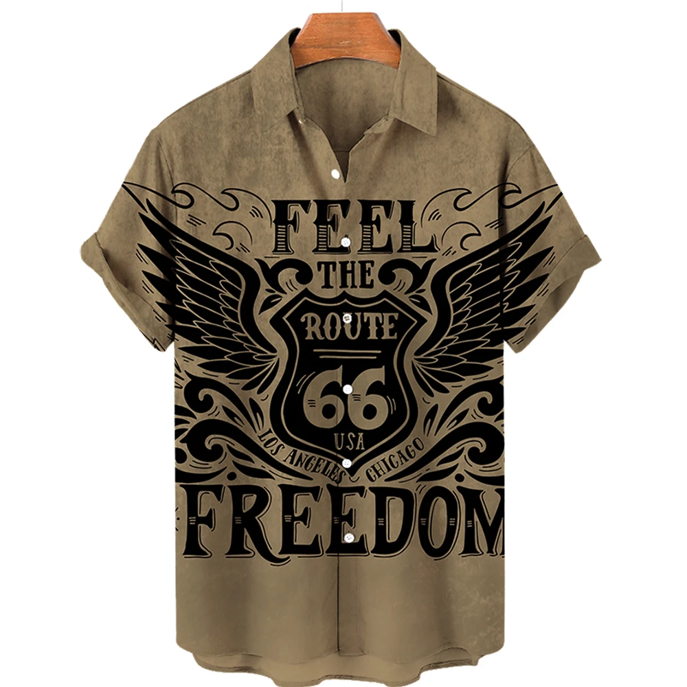 Retro 3D Print Route 66 Men Women Short Sleeve Shirts Street Fashion Casual Tops Summer Clothes Route 66
Retro 3D Print Route 66 Men Women Short Sleeve Shirts Street Fashion Casual Tops Summer Clothes Route 66