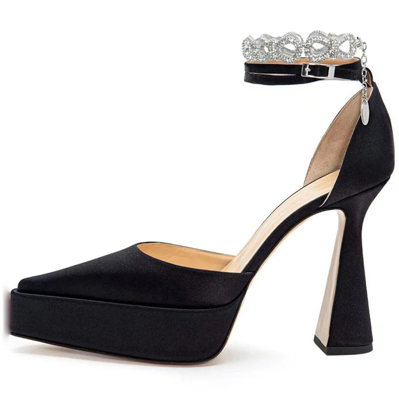 2022 Summer Women High Heel Ankle Strap Rhinestone Sandal Sexy Bridal Evening Party Platform Crystal Pointed Toe Shoe 30-CHC-26
2022 Summer Women High Heel Ankle Strap Rhinestone Sandal Sexy Bridal Evening Party Platform Crystal Pointed Toe Shoe 30-CHC-26