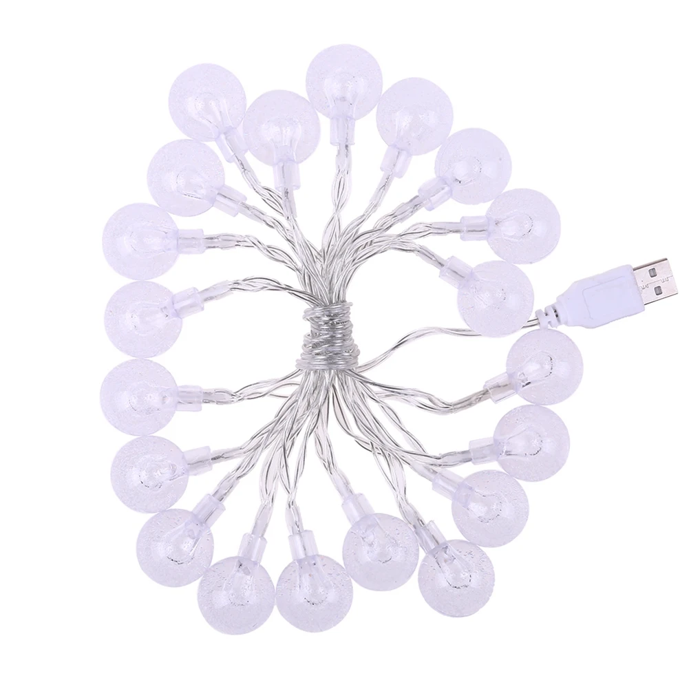 HOT-235Cm 20Led String Lights Fairy Gypsophila Bubble Ball Lamp Holiday Lighting USB Indoor For Christmas Wedding Decoration
HOT-235Cm 20Led String Lights Fairy Gypsophila Bubble Ball Lamp Holiday Lighting USB Indoor For Christmas Wedding Decoration