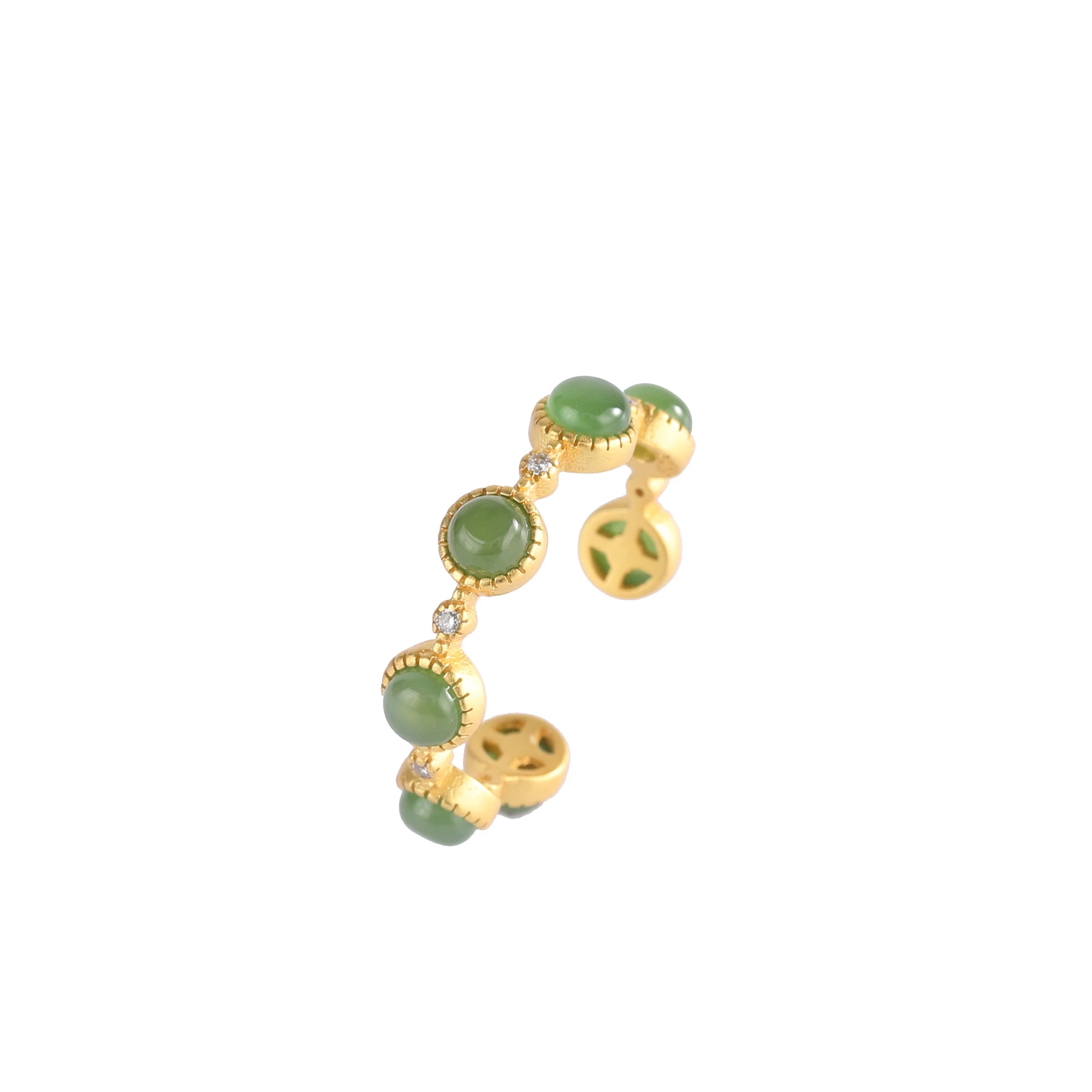 Hetian Jade Ring for Women Jewelry Vintage S925 Sterling Silver Gold Plated Adjustable Opening Stone Rings Gift Female Jewelry
Hetian Jade Ring for Women Jewelry Vintage S925 Sterling Silver Gold Plated Adjustable Opening Stone Rings Gift Female Jewelry