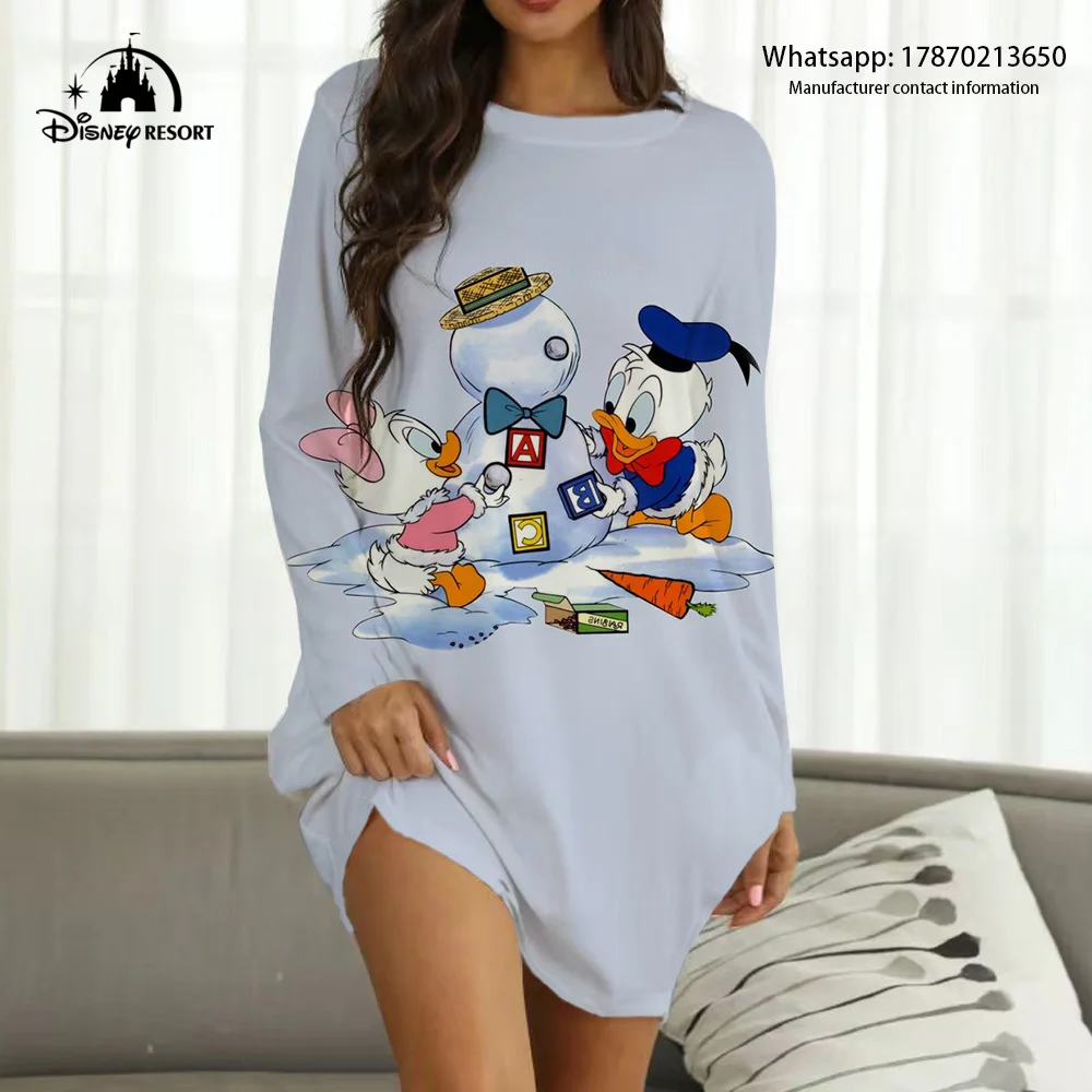 2022 Fall Women's New Disney Brand Boho Style Mickey and Donald Duck Anime Print Fashion Casual Sexy Party Ladies Homewear Y2K 
2022 Fall Women's New Disney Brand Boho Style Mickey and Donald Duck Anime Print Fashion Casual Sexy Party Ladies Homewear Y2K