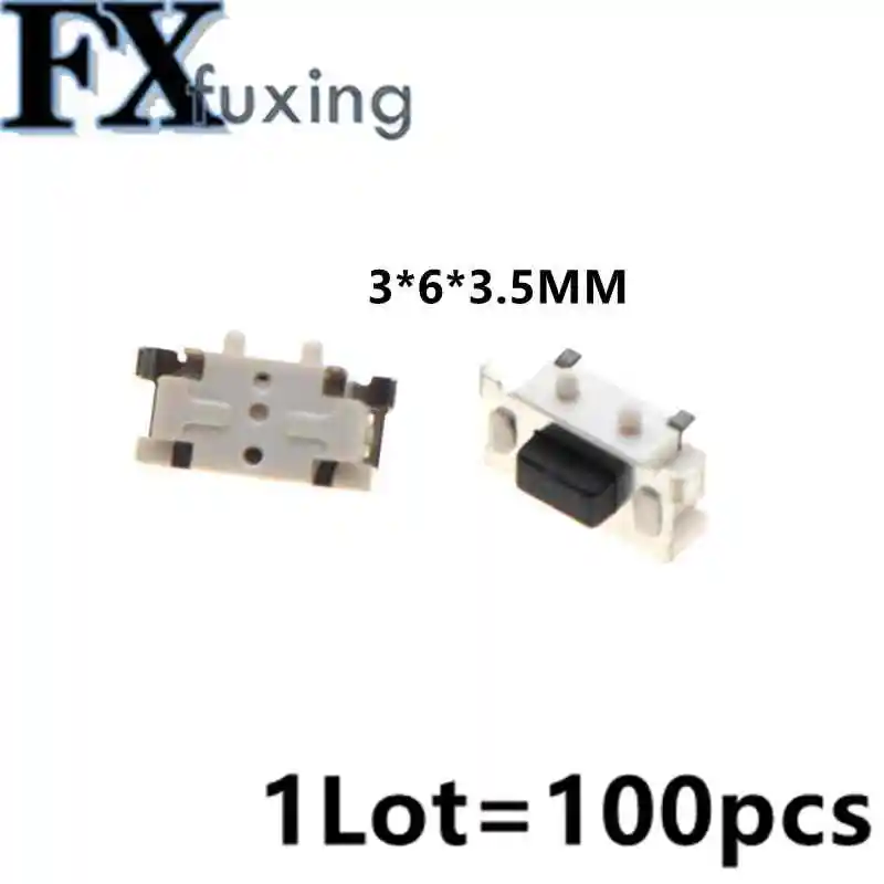 100 шт. микро, тактовый переключатель сенсорный 3*6*3,5 3x6x3,5 SMD для MP3 MP4 планшета ПК Кнопка Bluetooth гарнитуры пульт дистанционного управления
100 шт. микро, тактовый переключатель сенсорный 3*6*3,5 3x6x3,5 SMD для MP3 MP4 планшета ПК Кнопка Bluetooth гарнитуры пульт дистанционного управления