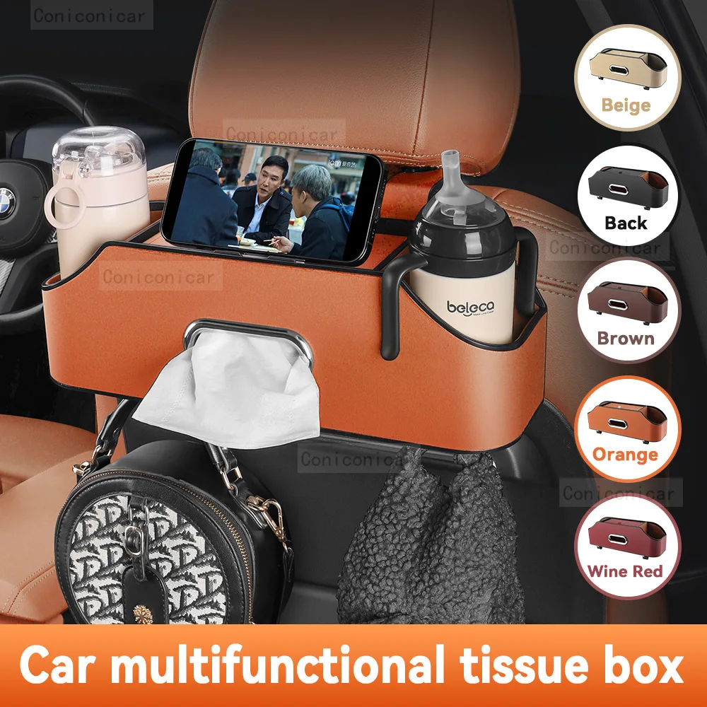 For INFINITI QX60 QX80 Car Multifunctional Tissue Storage Box Under Seat Auto Back Seat Water Cup Stowing Tidying Bag 
For INFINITI QX60 QX80 Car Multifunctional Tissue Storage Box Under Seat Auto Back Seat Water Cup Stowing Tidying Bag