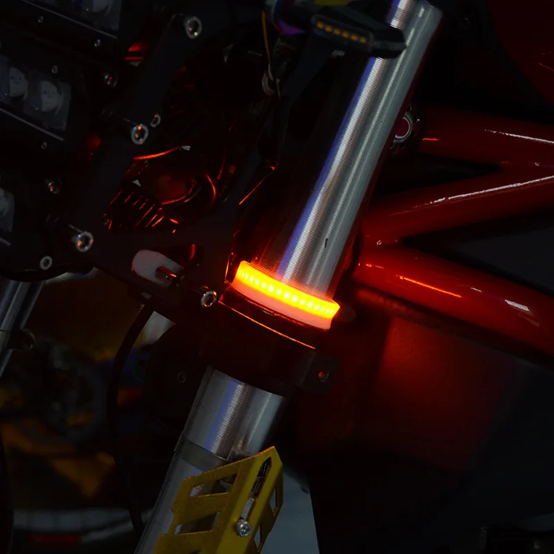 1pc Universal Led Motorcycle Turn Signal Light & Drl Amber White Moto Flasher Ring Fork Strip Lamp Flashing Blinker 12v
1pc Universal Led Motorcycle Turn Signal Light & Drl Amber White Moto Flasher Ring Fork Strip Lamp Flashing Blinker 12v