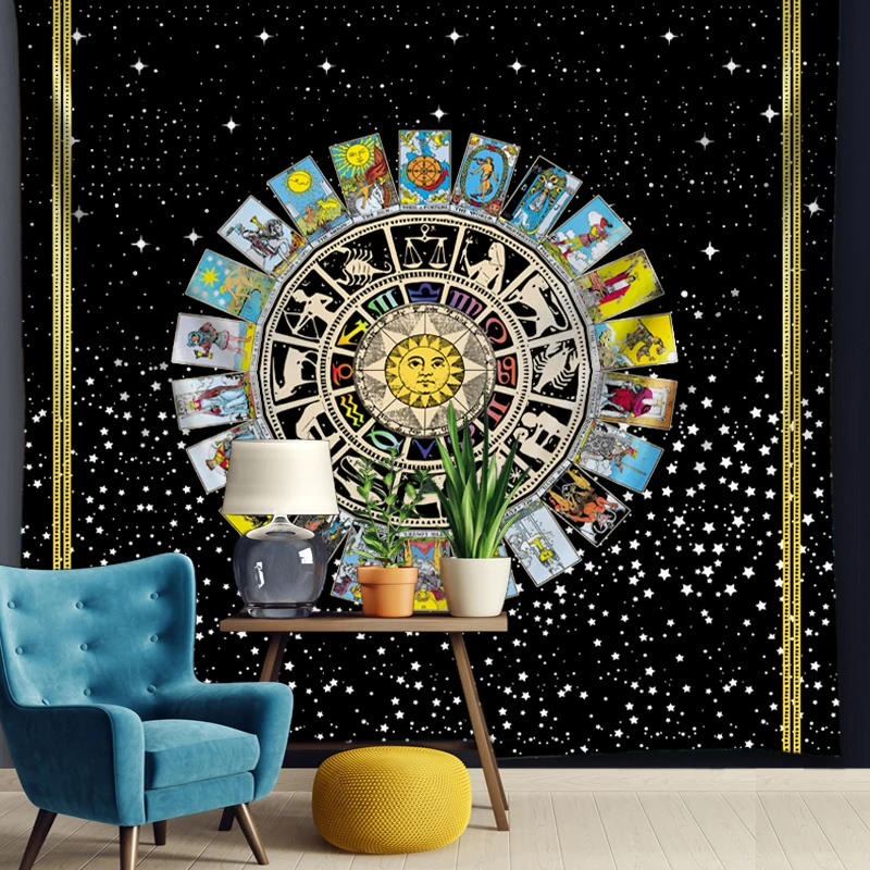 Tarot Tapestry Decoration Mystery Home Psychedelic Witchcraft Horoscope Divination Wall Hanging Mandala Psychedelic Room Decor
Tarot Tapestry Decoration Mystery Home Psychedelic Witchcraft Horoscope Divination Wall Hanging Mandala Psychedelic Room Decor