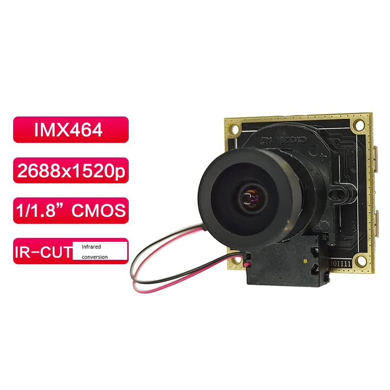2688x1520 4MP HD CMOS IMX464 FF 140 ° модуль камеры со стандартным инфракрасным ночным видением Mipi
2688x1520 4MP HD CMOS IMX464 FF 140 ° модуль камеры со стандартным инфракрасным ночным видением Mipi