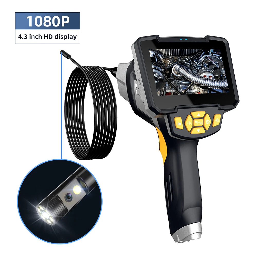 Digital Industrial Borescope Video Endoscope Scope Camera 720p 1m Semi-Rigid Cable 4.3 inch Screen Dual Lens Endoscope for men
Digital Industrial Borescope Video Endoscope Scope Camera 720p 1m Semi-Rigid Cable 4.3 inch Screen Dual Lens Endoscope for men