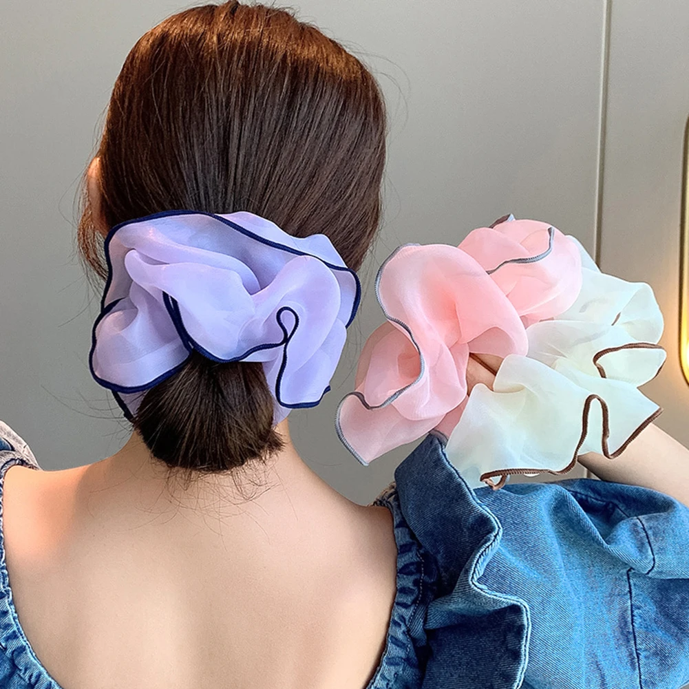 New Summer Organza Scrunchies Women Elastic Hair Band Korean Elegant Ponytail Holder Rubber Tie Band Hair Accessories Wholesale
New Summer Organza Scrunchies Women Elastic Hair Band Korean Elegant Ponytail Holder Rubber Tie Band Hair Accessories Wholesale