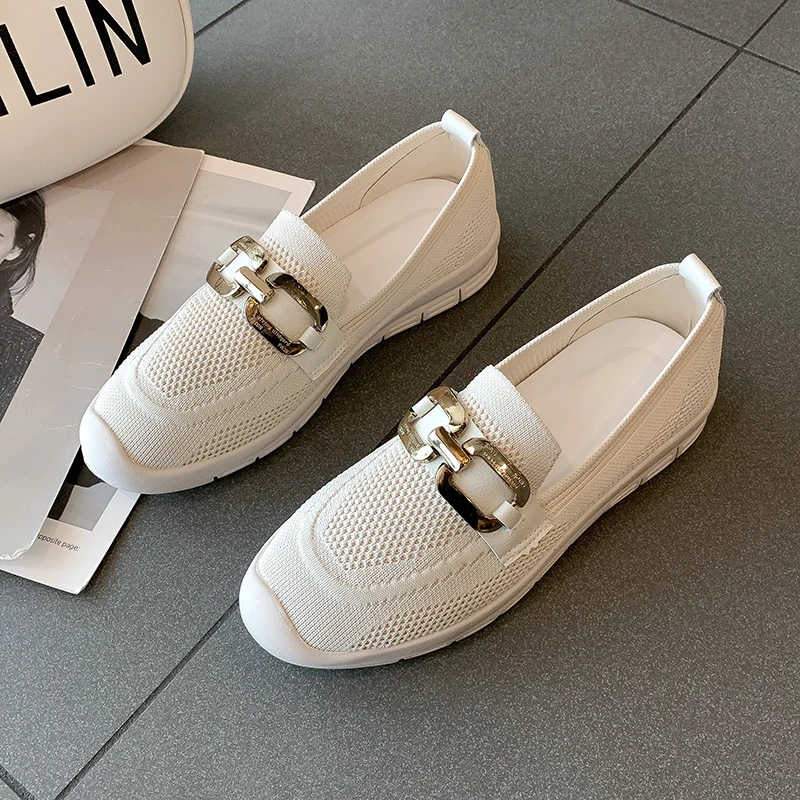 AARDIMI Knitted Breathable Ladies Slip-on Shoes Summer Outdoor Large Chain Women Shoes Solid Color Spring and Autumn Women Shoes
AARDIMI Knitted Breathable Ladies Slip-on Shoes Summer Outdoor Large Chain Women Shoes Solid Color Spring and Autumn Women Shoes