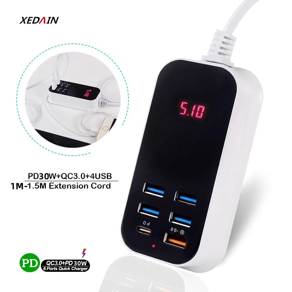 AEL014 Wholesale 2PCSMultiple USB Charger Mobile Phone Charger EU US UK Ports Wall Chargers Quick Power Adapter Quick Charge 3.0
AEL014 Wholesale 2PCSMultiple USB Charger Mobile Phone Charger EU US UK Ports Wall Chargers Quick Power Adapter Quick Charge 3.0