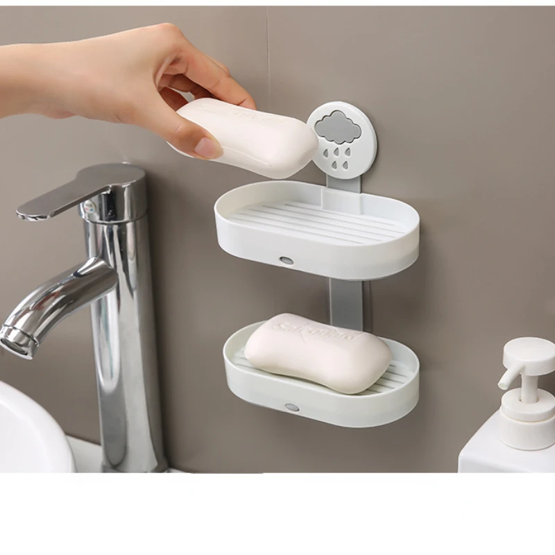 Double Layer Bathroom Drain Soap Dish Sucker Soap Holder Wall Hanging Rack Bathroom Accessories
Double Layer Bathroom Drain Soap Dish Sucker Soap Holder Wall Hanging Rack Bathroom Accessories