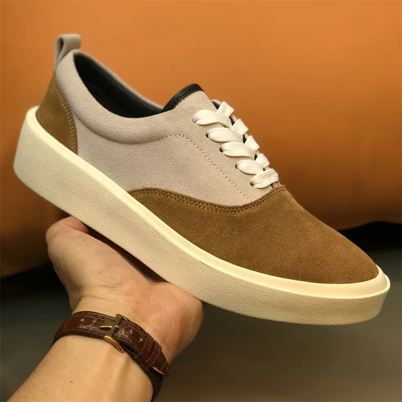 New Design Men Casual Shoes Genuine Leather Lace-up Outdoor Flats Sports Shoes Street Trendy Board Shoes Luxury Sneakers 3A
New Design Men Casual Shoes Genuine Leather Lace-up Outdoor Flats Sports Shoes Street Trendy Board Shoes Luxury Sneakers 3A