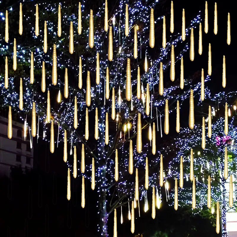 30/50cm LED Meteor Shower Fairy String Lights Christmas Tree Decoration for Home Outdoor Garden Holiday Street Curtain Lights
30/50cm LED Meteor Shower Fairy String Lights Christmas Tree Decoration for Home Outdoor Garden Holiday Street Curtain Lights